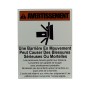 LiftMaster Warning Sign Aluminum French for Gate Opener Systems - 40-3505-FR