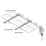 LiftMaster Dual AUX Trolley Modification for JDC/JHDC Commercial Door Jackshaft Hoist 700 Series Openers (700 lbss, 10 ft.) - 7DUALAUXTROLLEY10