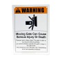 LiftMaster Warning Sign, Plastic, Moving Gates - K40-3505