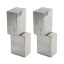 LiftMaster Elite Block Power Hinge for Gate Opener Systems - Flat Mount, Aluminum (Pair) - POWERHINGE3
