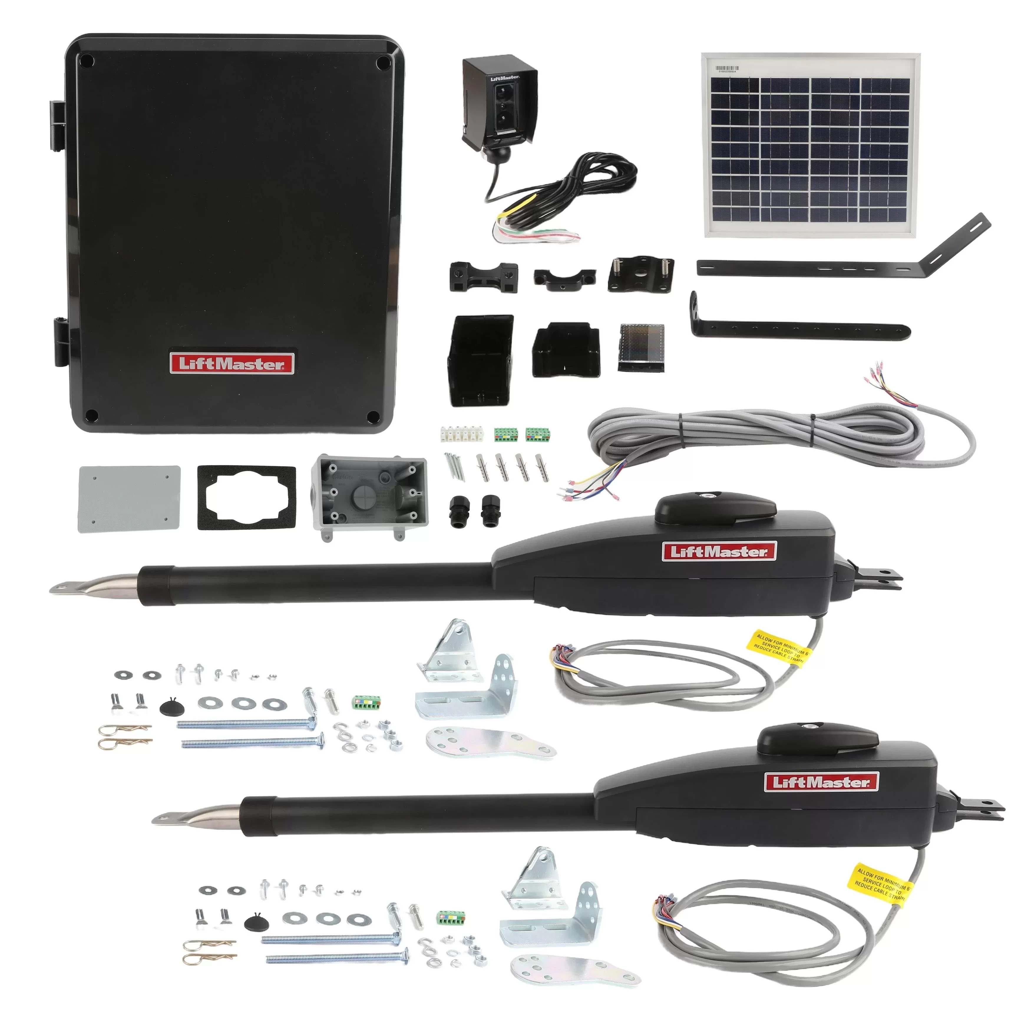 LiftMaster Residential Solar Dual Swing Gate Opener Arm Package